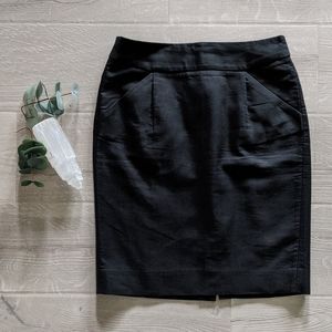 J. Crew The Pencil Skirt in Double Serge Cotton